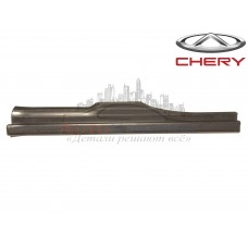 Накладка порога внутренняя задняя левая (черная) Chery Amulet
