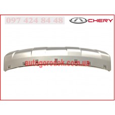Накладка бампера переднего нижняя (серебро) (оригинал) Chery Tiggo 4